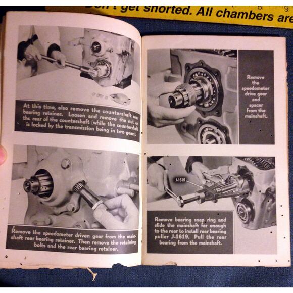 Original Authentic 1956 Chevrolet Spicer 5 Speed Transmission Overhaul Manual - Picture 4 of 11